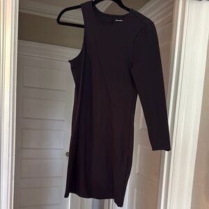 Abercrombie & Fitch Black One-Shoulder Dress
